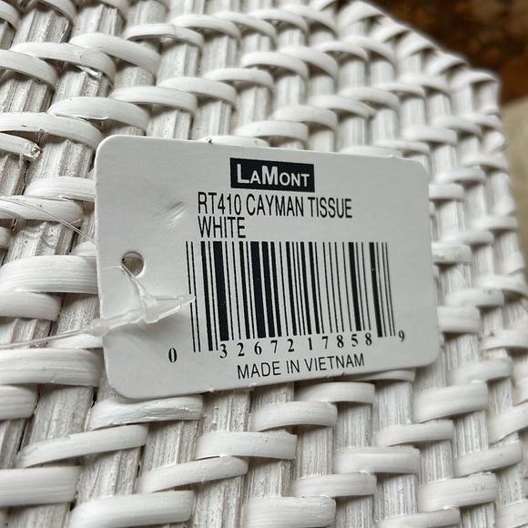 LaMont Bath Rattan Cayman Accessories Soap Dish Tissue Cover Tumbler Wicker - Picture 7 of 12